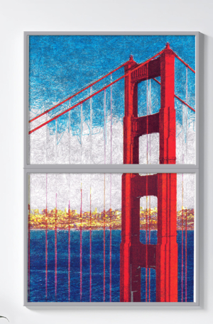 Golden Gate - Original Art - Double piece - Pen plotted