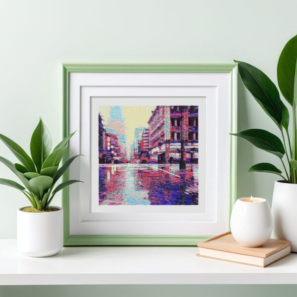 Cityscape - Original Art - Pen plotted - Limited - Image 2