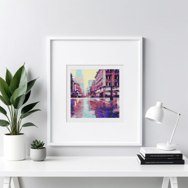 Cityscape - Original Art - Pen plotted - Limited - Image 3