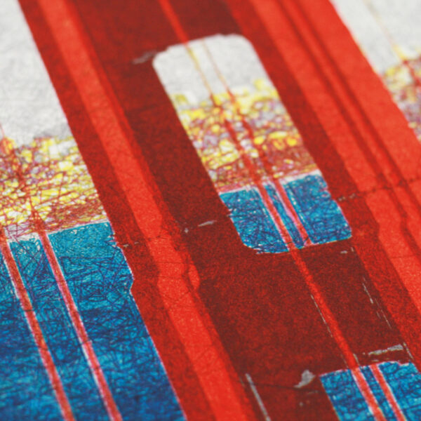 Golden Gate - Original Art - Double piece - Pen plotted - Image 7